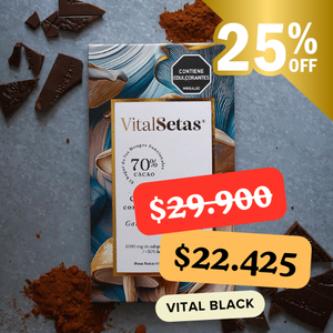 Chocolate Amargo con Melena de León, Betaglucanos de Ganoderma Lucidum y Chai - VitalSetas