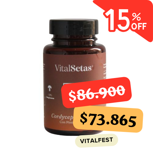 Cápsulas de Cordyceps VitalSetas