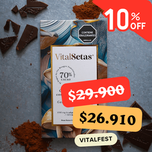Chocolate Amargo con Melena de León, Betaglucanos de Ganoderma Lucidum y Chai - VitalSetas