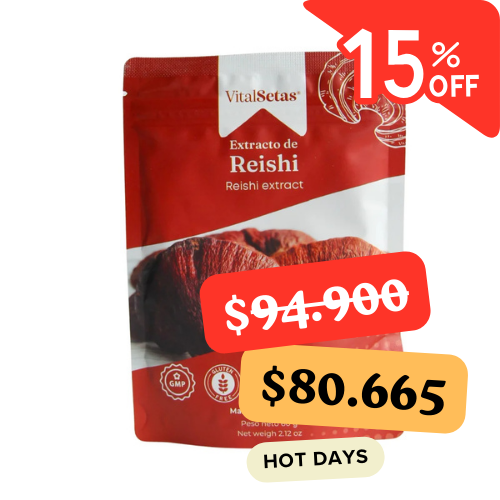 Extracto de Reishi VitalSetas - 60 gramos
