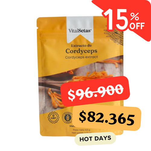 Extracto de Cordyceps VitalSetas - 60 gramos
