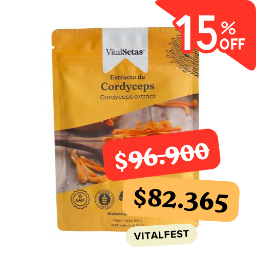 Extracto de Cordyceps VitalSetas - 60 gramos