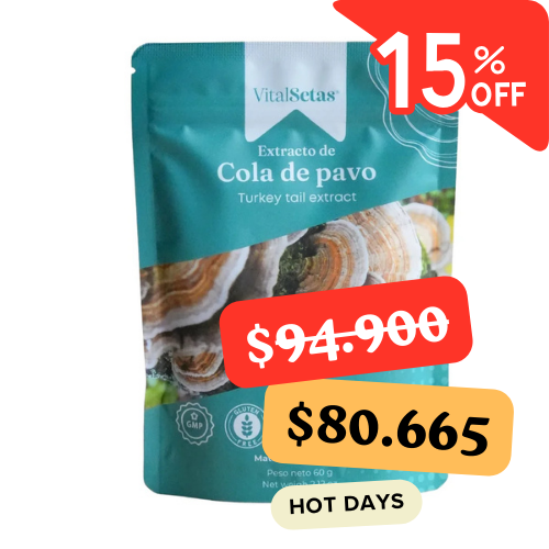 Extracto de Cola de Pavo VitalSetas - 60 gramos