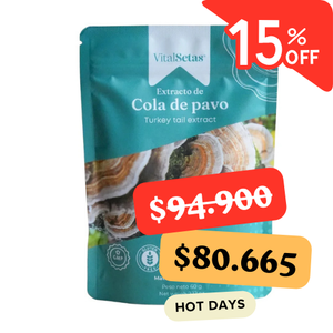 Extracto de Cola de Pavo VitalSetas - 60 gramos