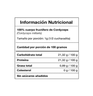 Extracto de Cordyceps VitalSetas - 60 gramos
